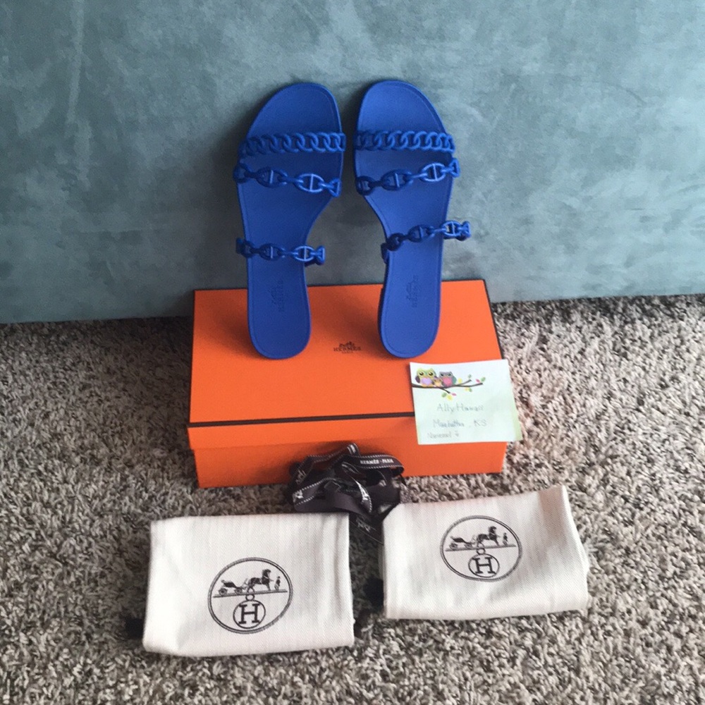 🚫sold🚫Authentic Hermes Jelly Rivage  Sandals